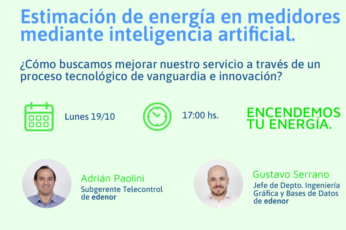 UTN y Edenor te invitan a "Estimación de energía en medidores mediante inteligencia artificial."