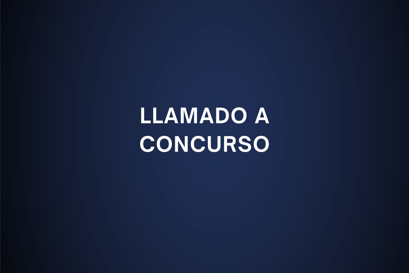 Llamado a concurso