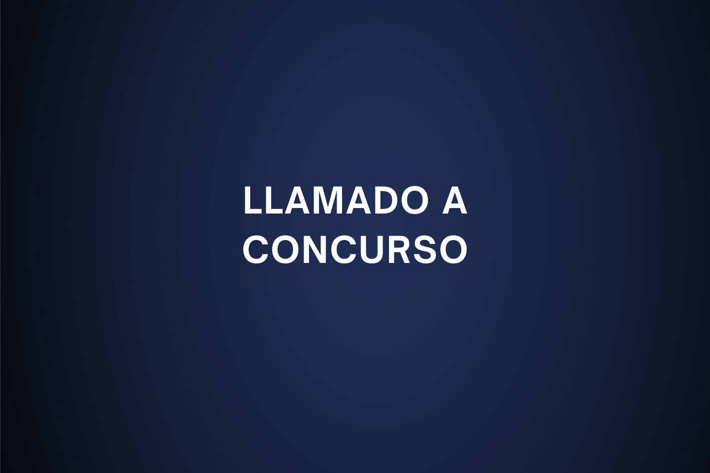 LLAMADO A CONCURSO